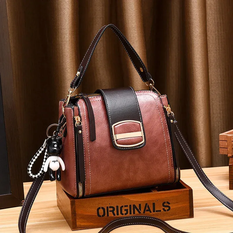 High-quality Faux Leather Small Satchel bag