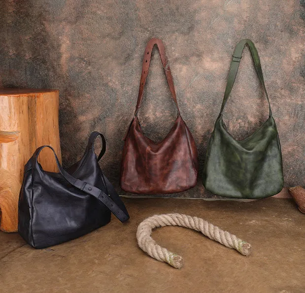 Hobo Womens Leather Slouch Bag Black Crossbody Bags For Women