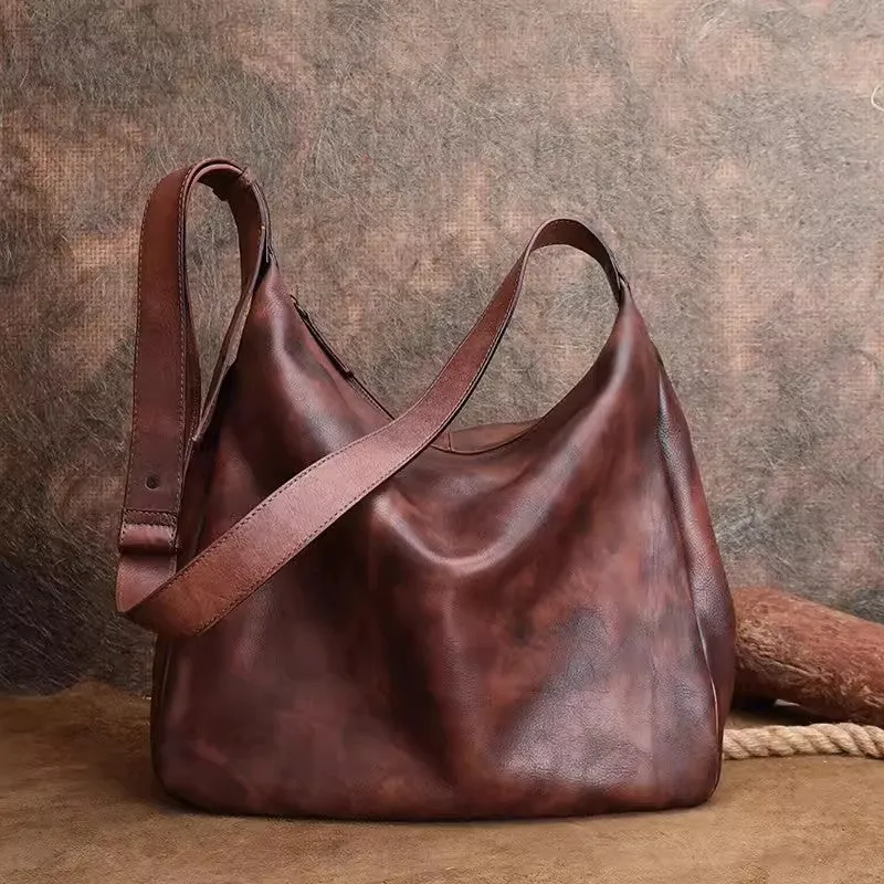Hobo Womens Leather Slouch Bag Black Crossbody Bags For Women