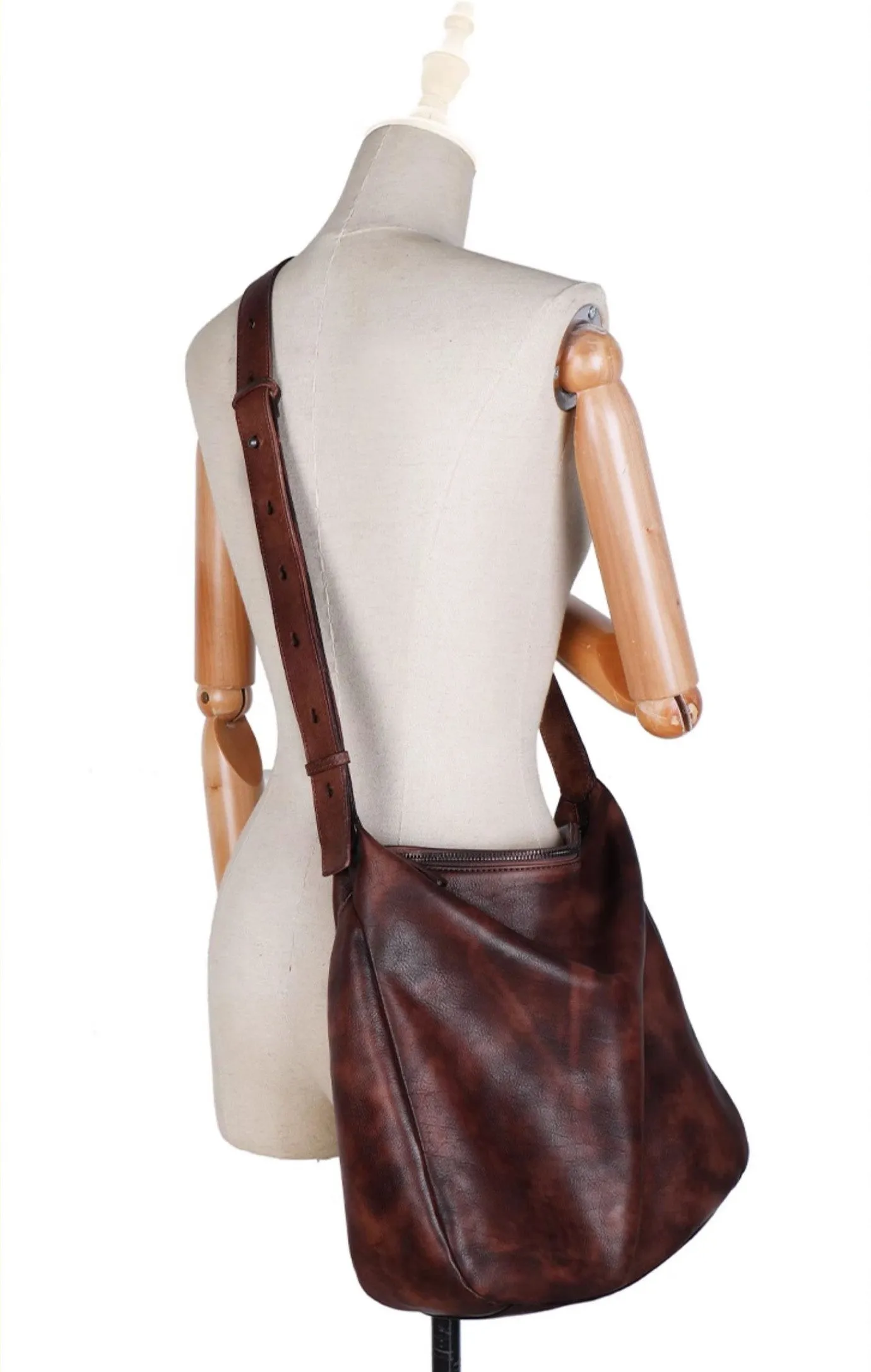 Hobo Womens Leather Slouch Bag Black Crossbody Bags For Women
