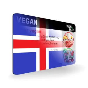 Icelandic Vegan Card