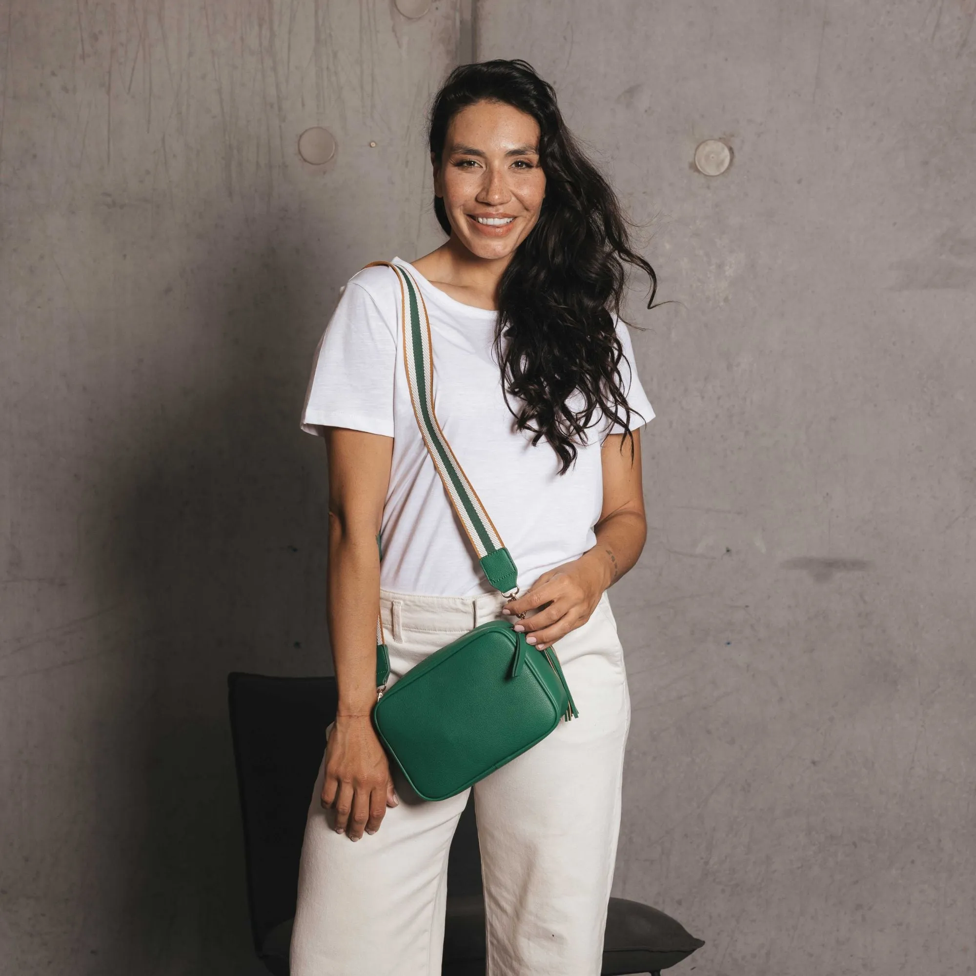 Indie Green Crossbody Bag