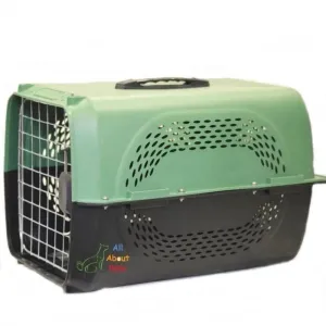Jet Box Plastic Carrier Cage Pet Travel Box Paw Print