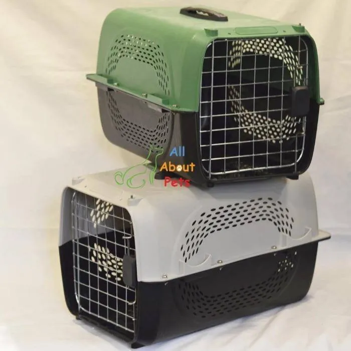 Jet Box Plastic Carrier Cage Pet Travel Box Paw Print
