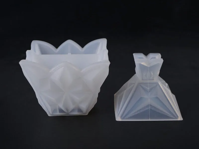 Jewelry Storage Moulds Set for DIY Craft and Resin Art - Pyramid