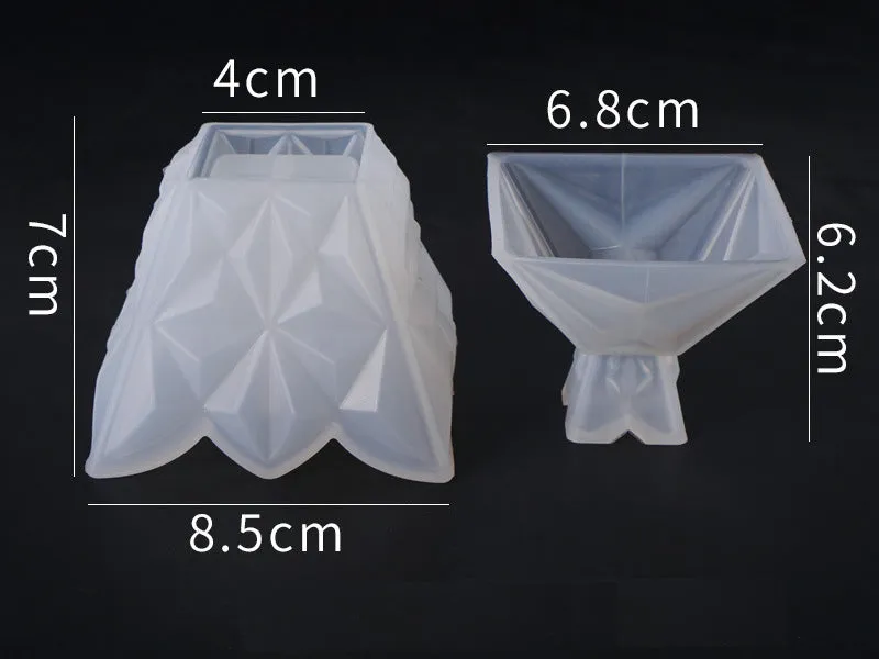 Jewelry Storage Moulds Set for DIY Craft and Resin Art - Pyramid