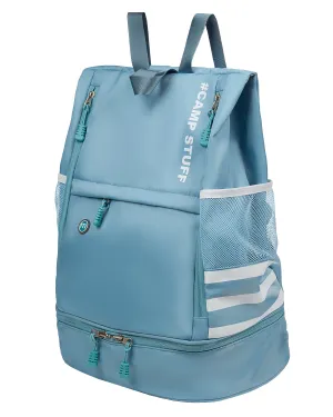 Kids Sporty Side Stripe Waterproof Camp Bag Backpack
