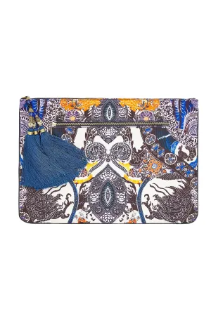 LARGE CANVAS CLUTCH HEART OF HONG