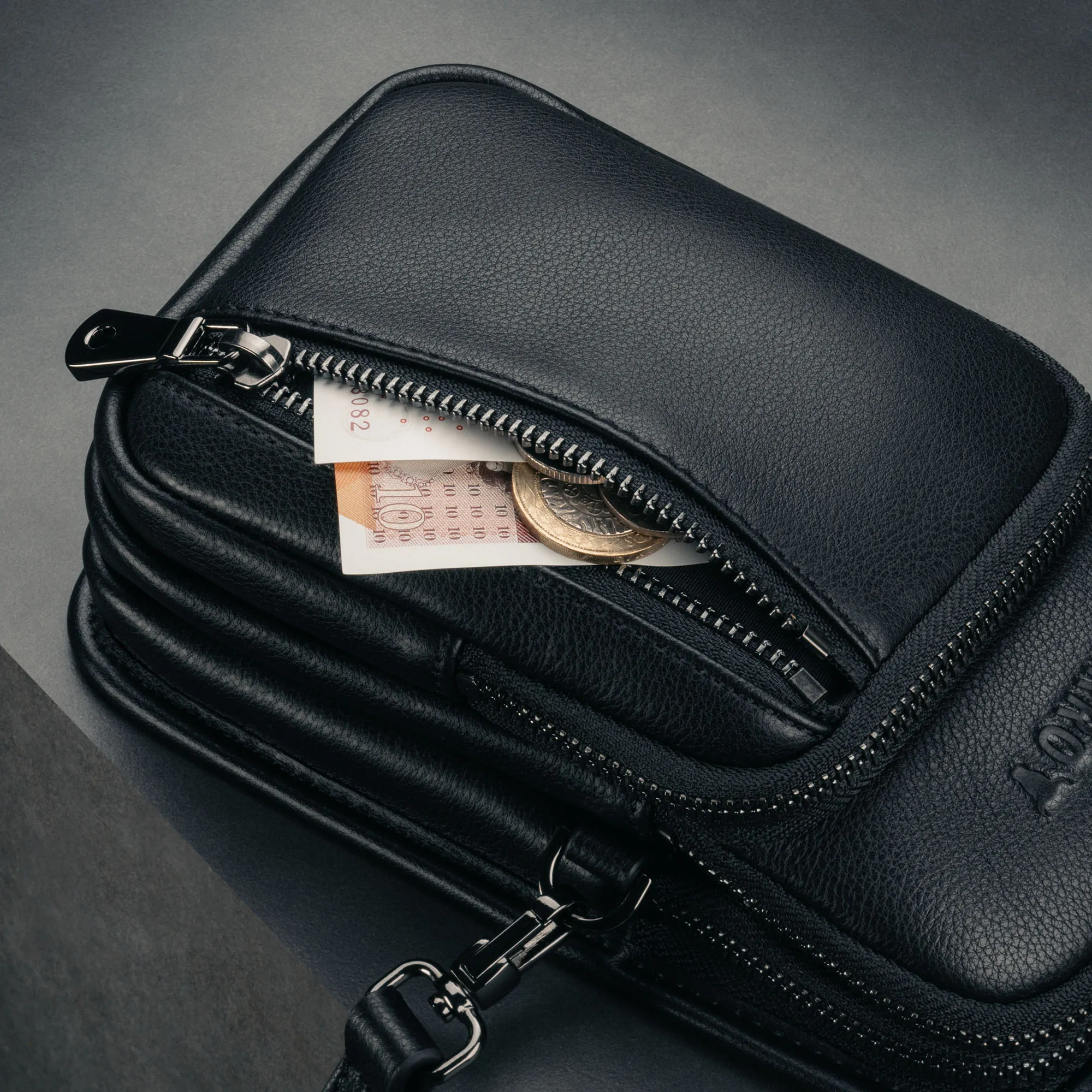 Leather Crossbody Phone Bag