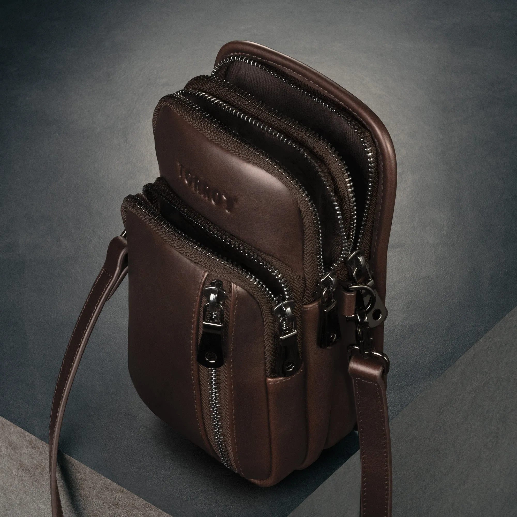Leather Crossbody Phone Bag