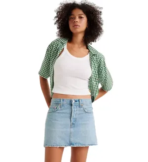 Levi's gonna in jeans da donna a vita media Icon Skirt blu chiaro