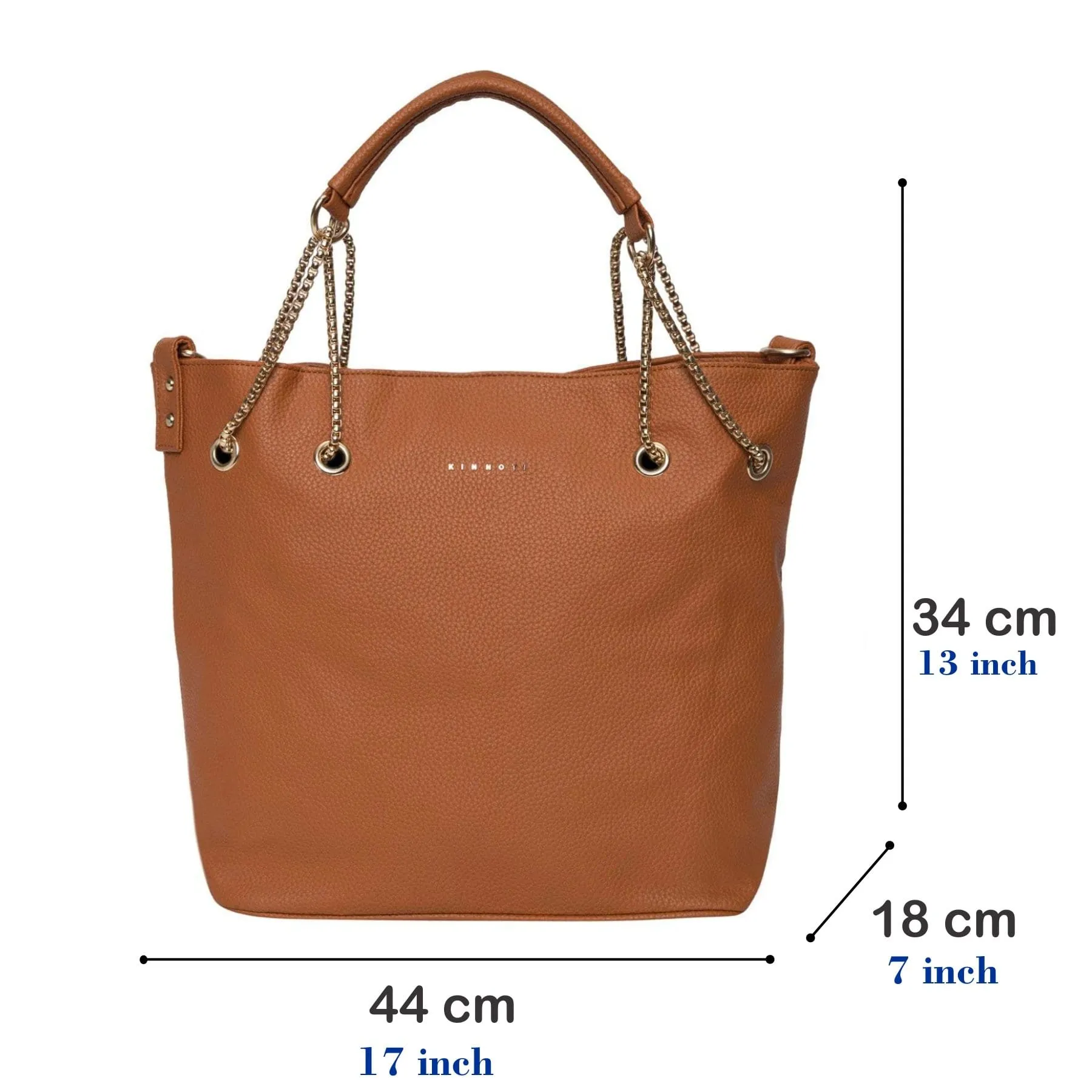 Light Brown Chain Tote Bag