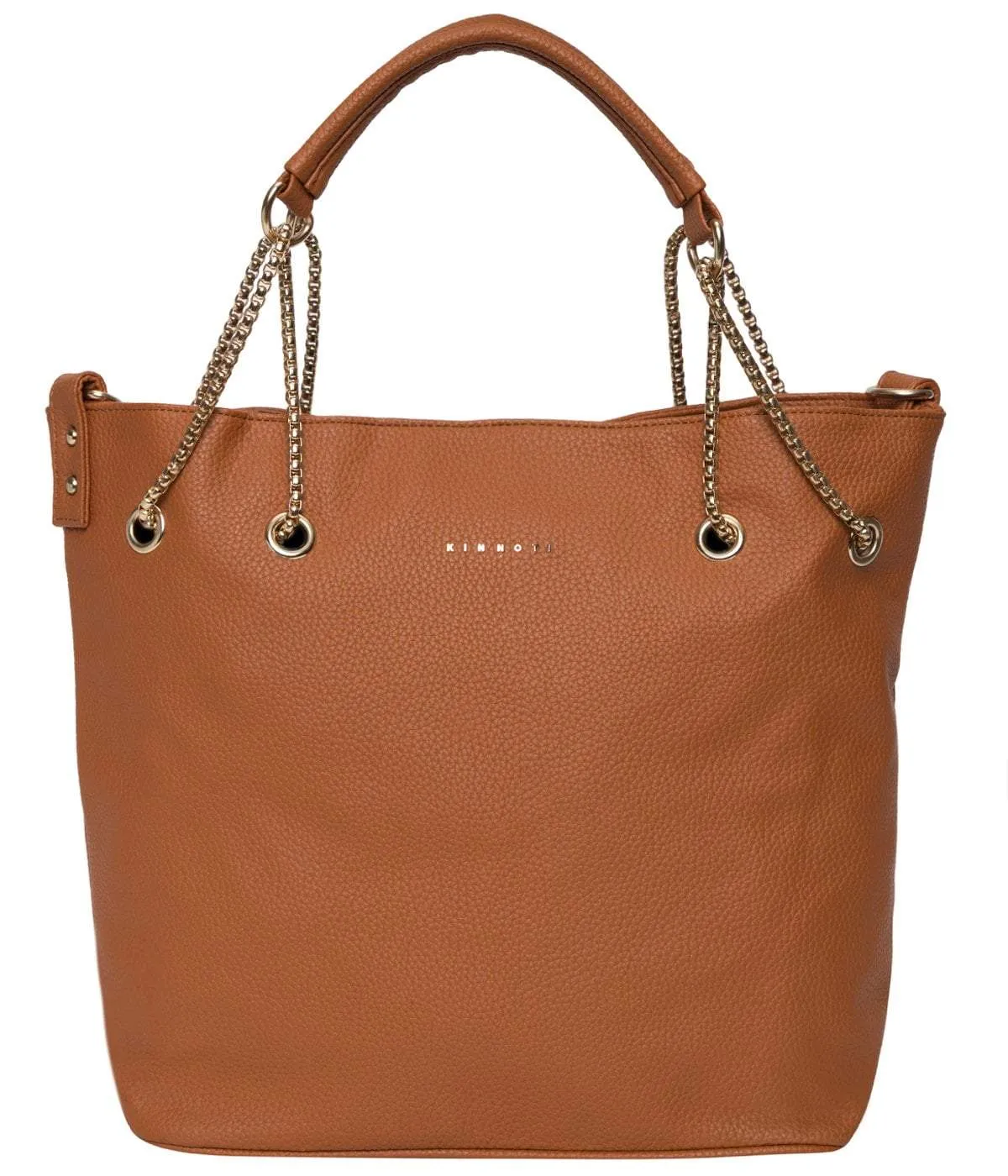 Light Brown Chain Tote Bag