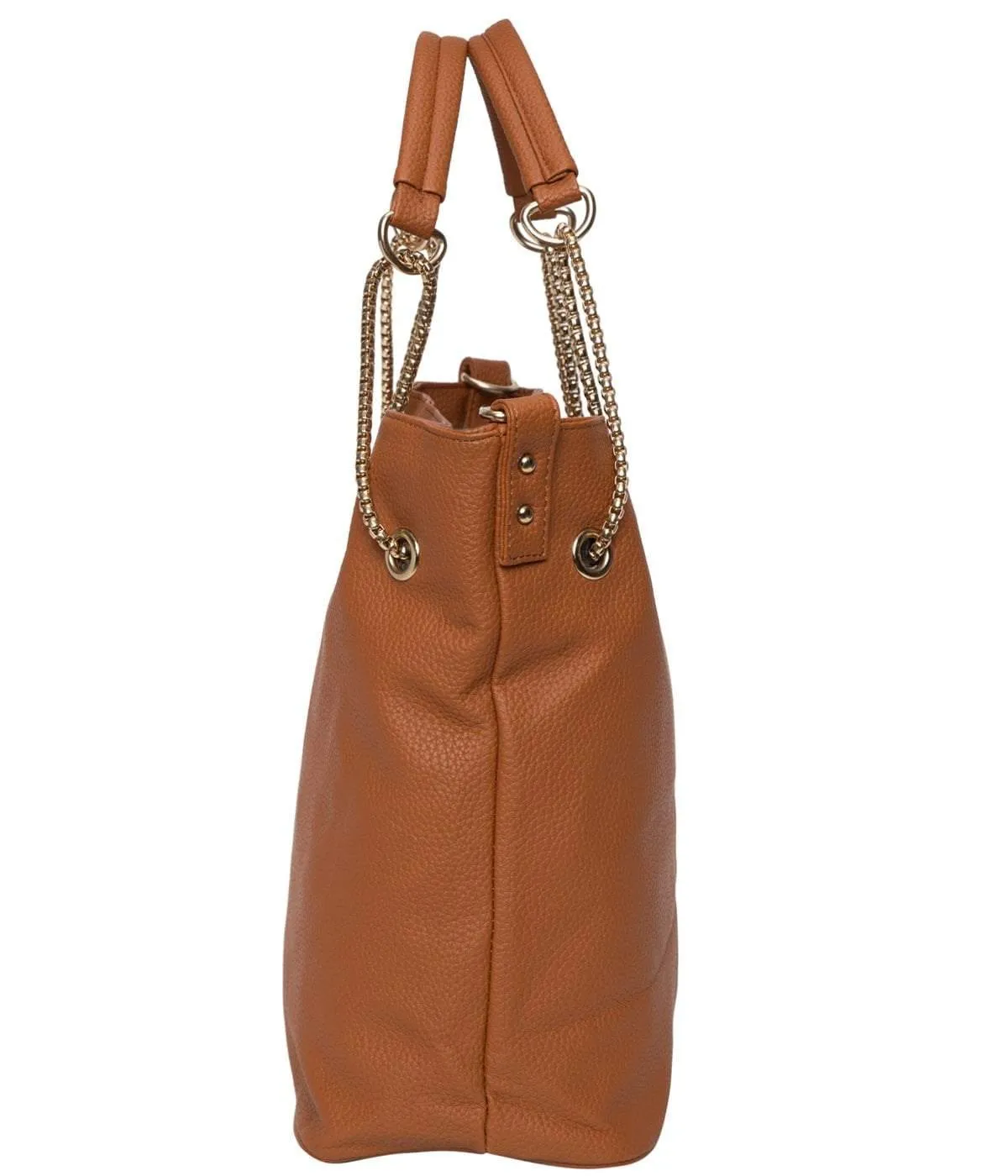 Light Brown Chain Tote Bag