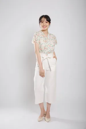 Lithany Denim Pants in White