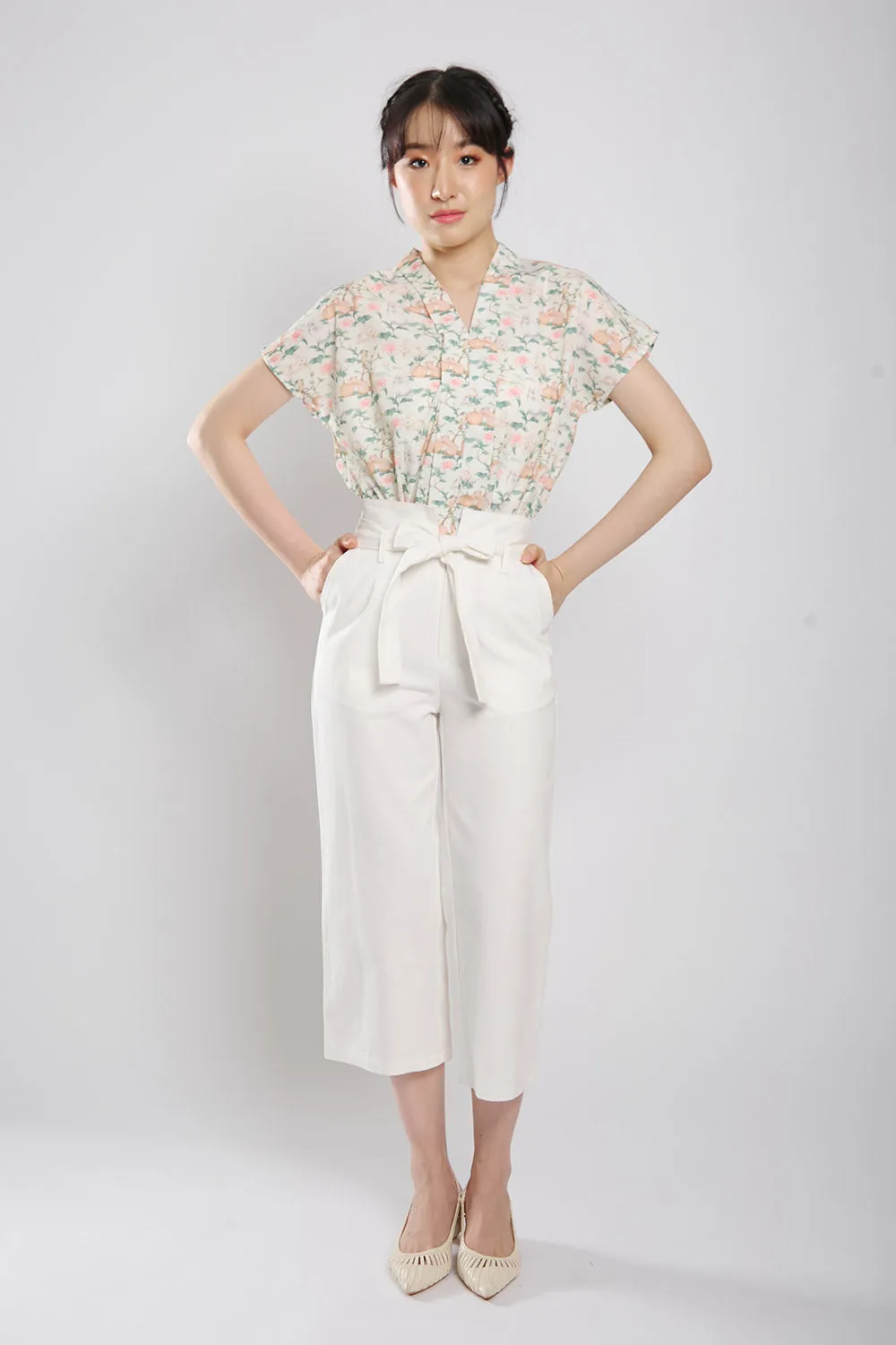 Lithany Denim Pants in White