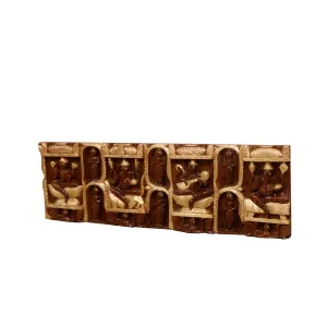 Long Carved Teak wood Panel
