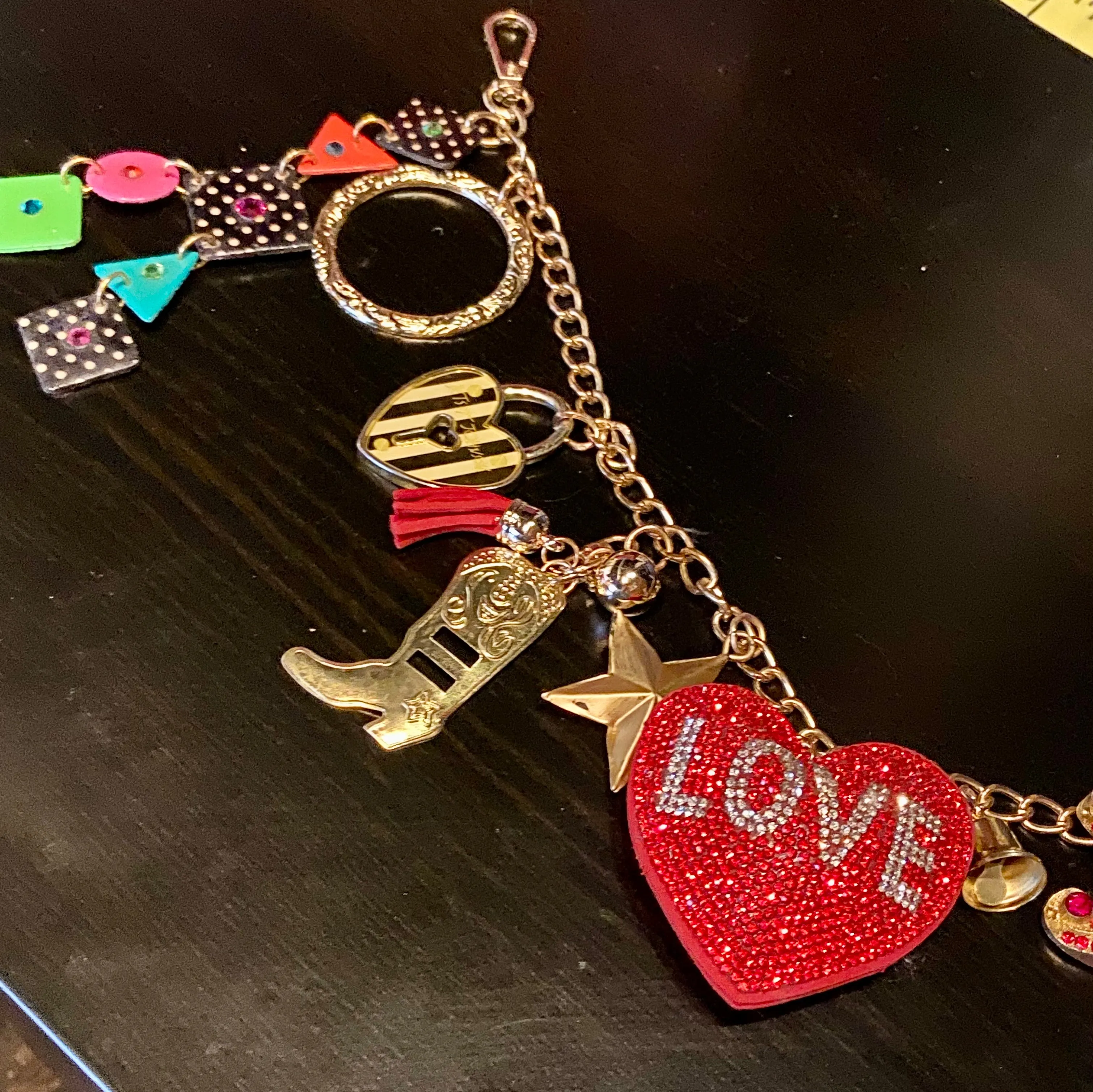 Love bag charms/ choker