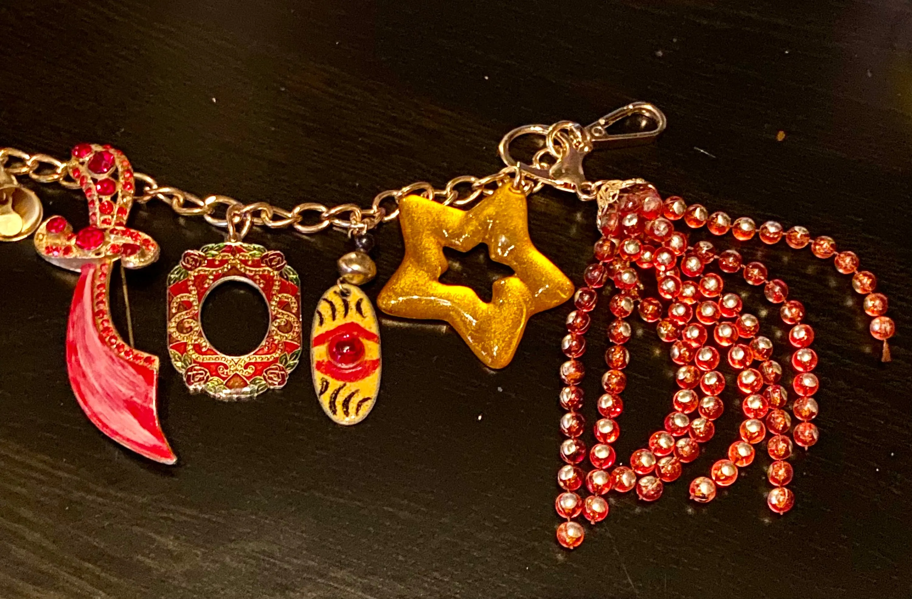Love bag charms/ choker