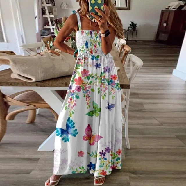 MAFIRRY Magnificent Boho Style Multi-Choice Sleeve Dress