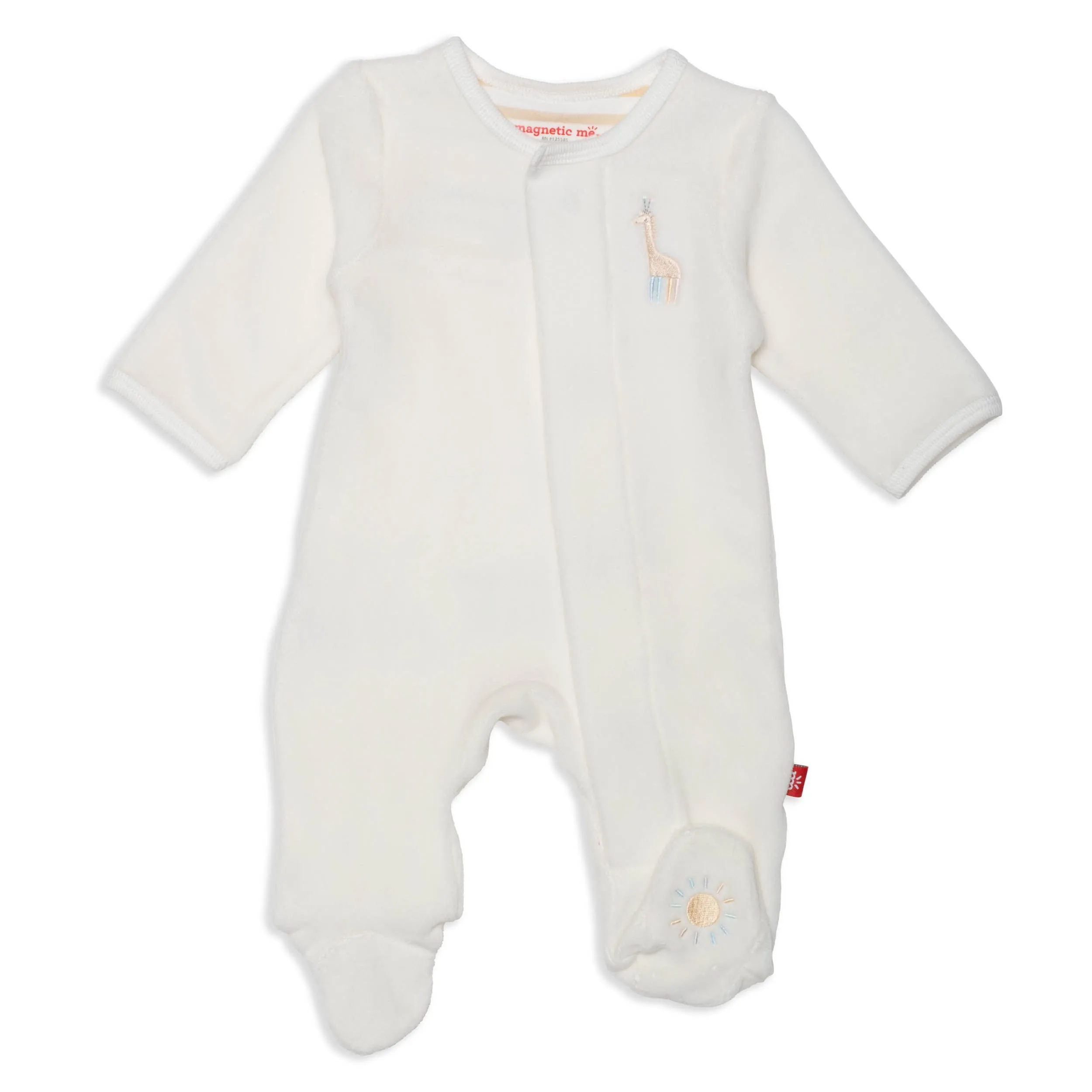 Magnetic Me Rainbow Dreams Velour Footie