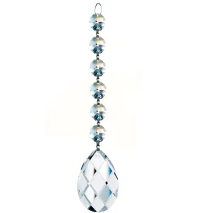 Magnificent Crystal Classic Almond Prism 1.5-inches Clear, 6 Crystal Beads