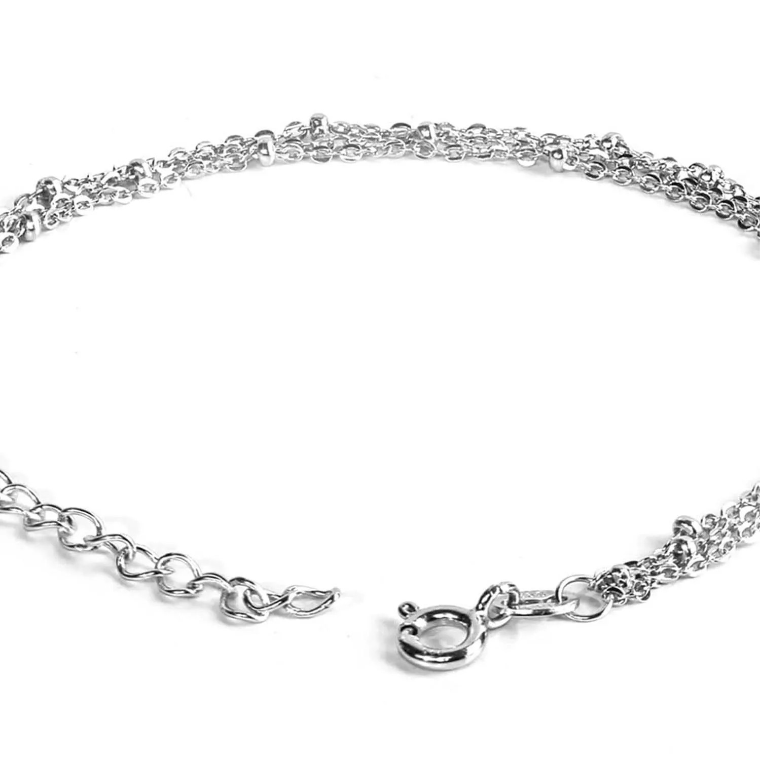 Magnificent Triple-Layered 925 Silver Bracelet