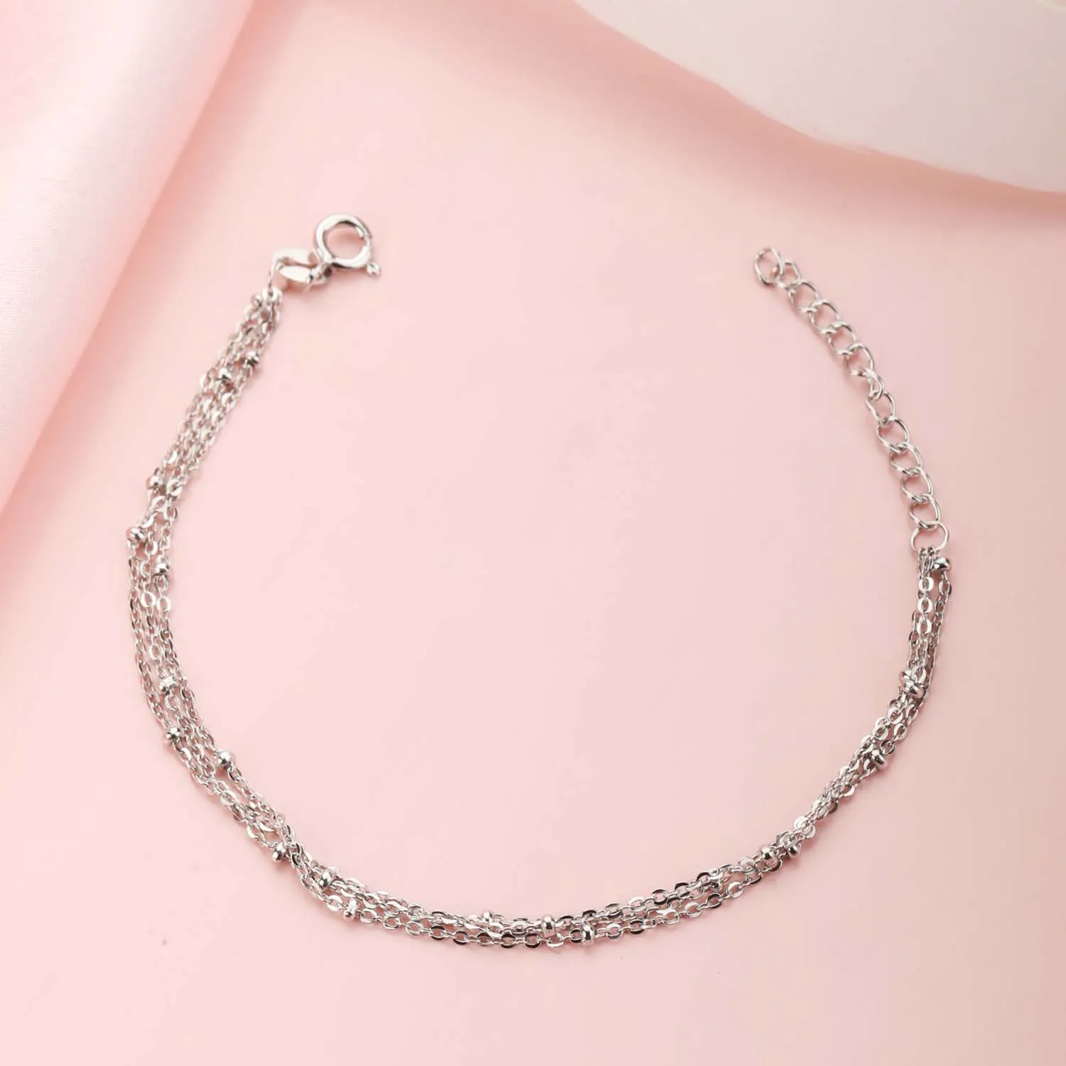 Magnificent Triple-Layered 925 Silver Bracelet