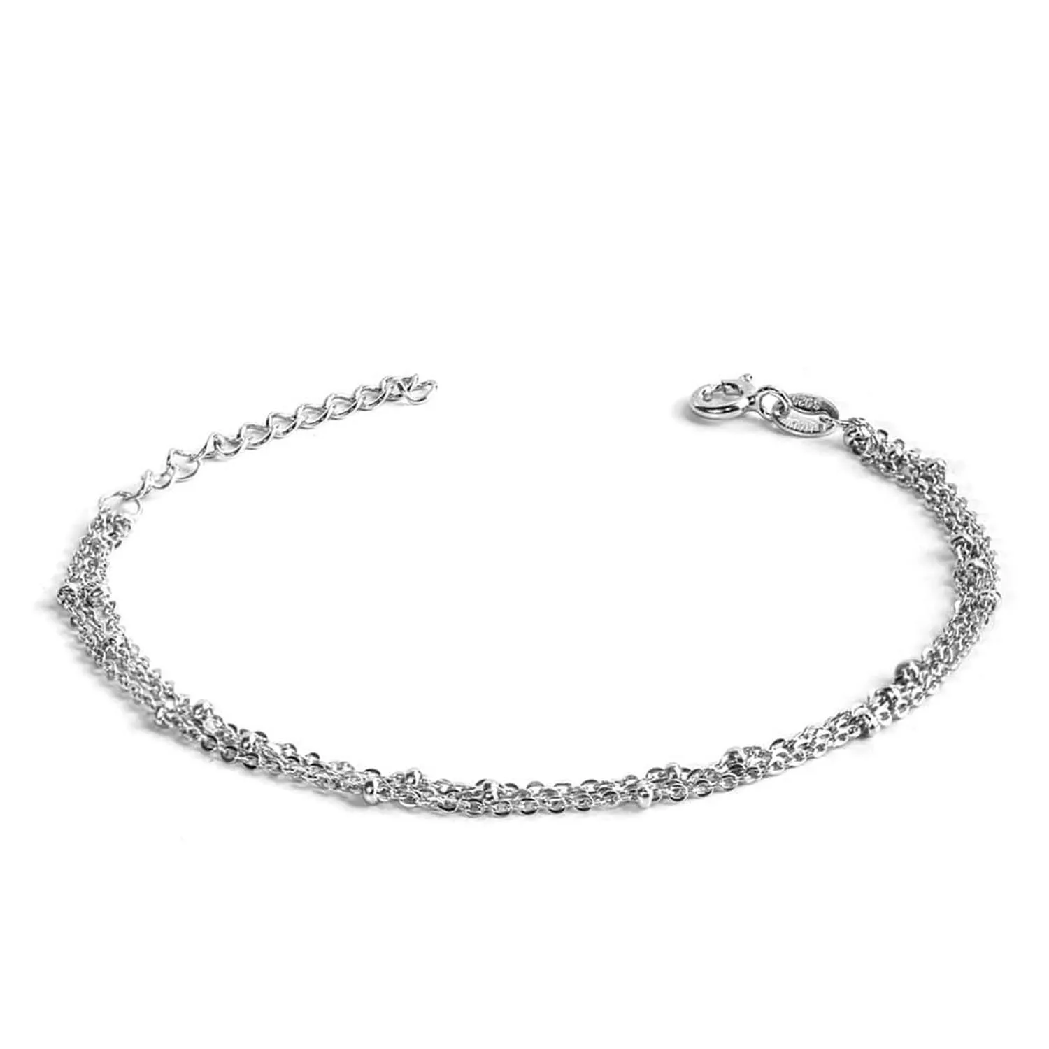 Magnificent Triple-Layered 925 Silver Bracelet