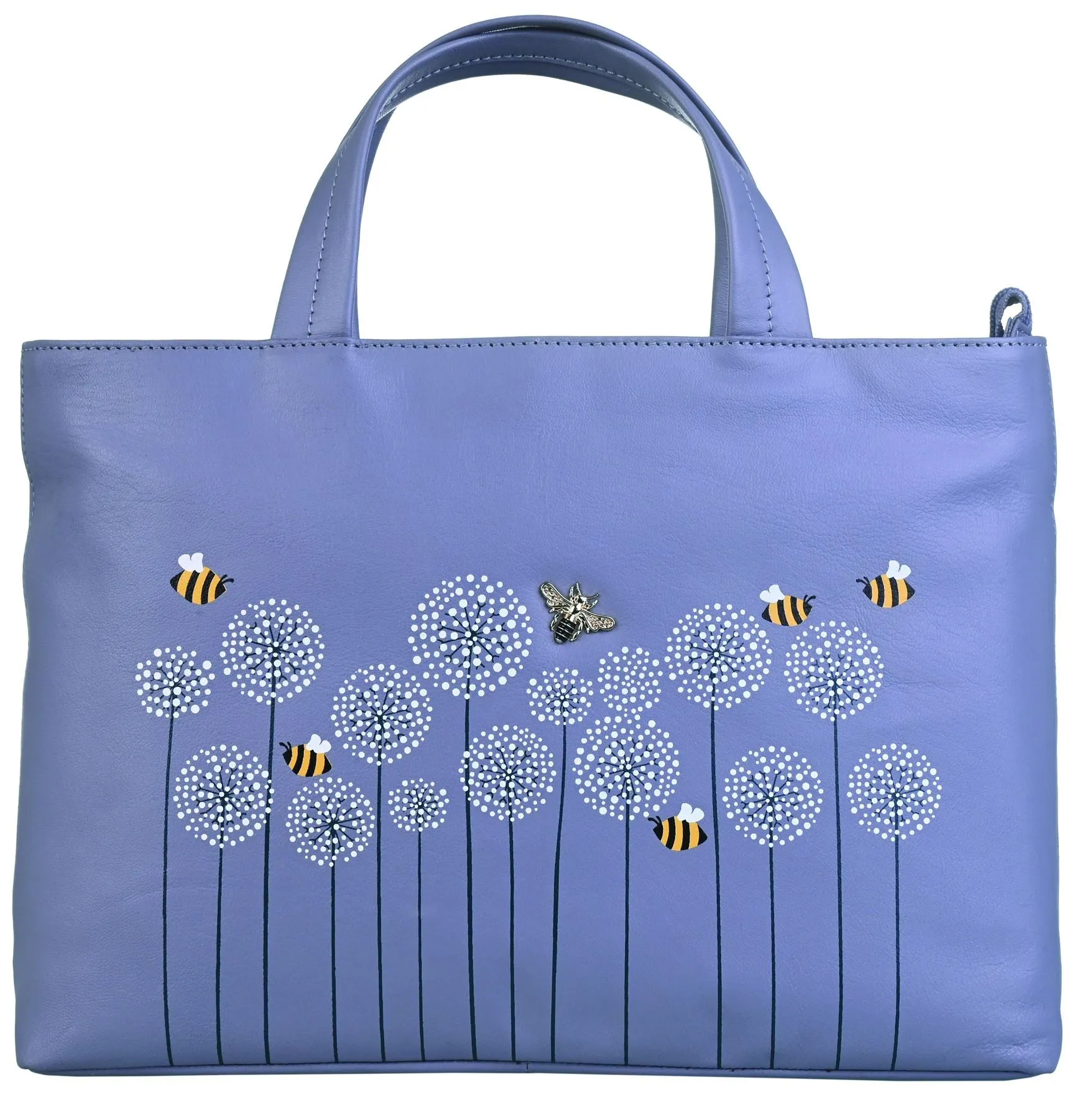 Mala Leather Moonflower Collection Leather Grab/Cross Body Bag  7283_56