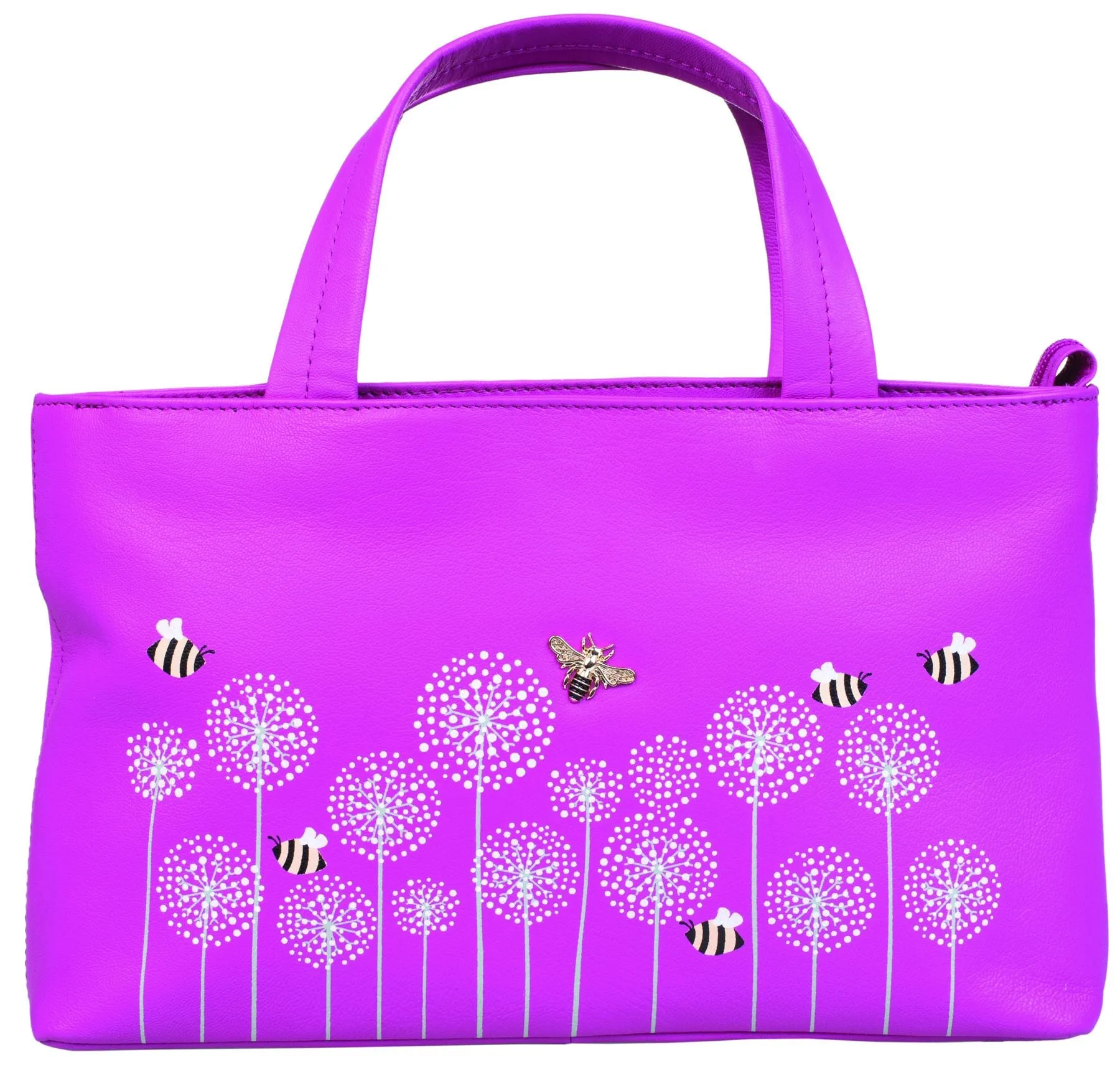 Mala Leather Moonflower Collection Leather Grab/Cross Body Bag  7283_56