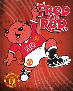Manchester United "Fred the Red" Mascot Poster - GB Eye 16x20