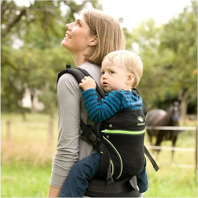 Manduca First BlackLine Baby Carrier (100% Organic Cotton), Screaming Green