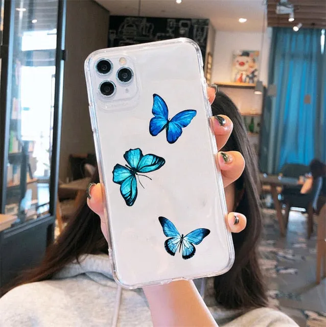 Mariposa Azul Phone Case For iPhone