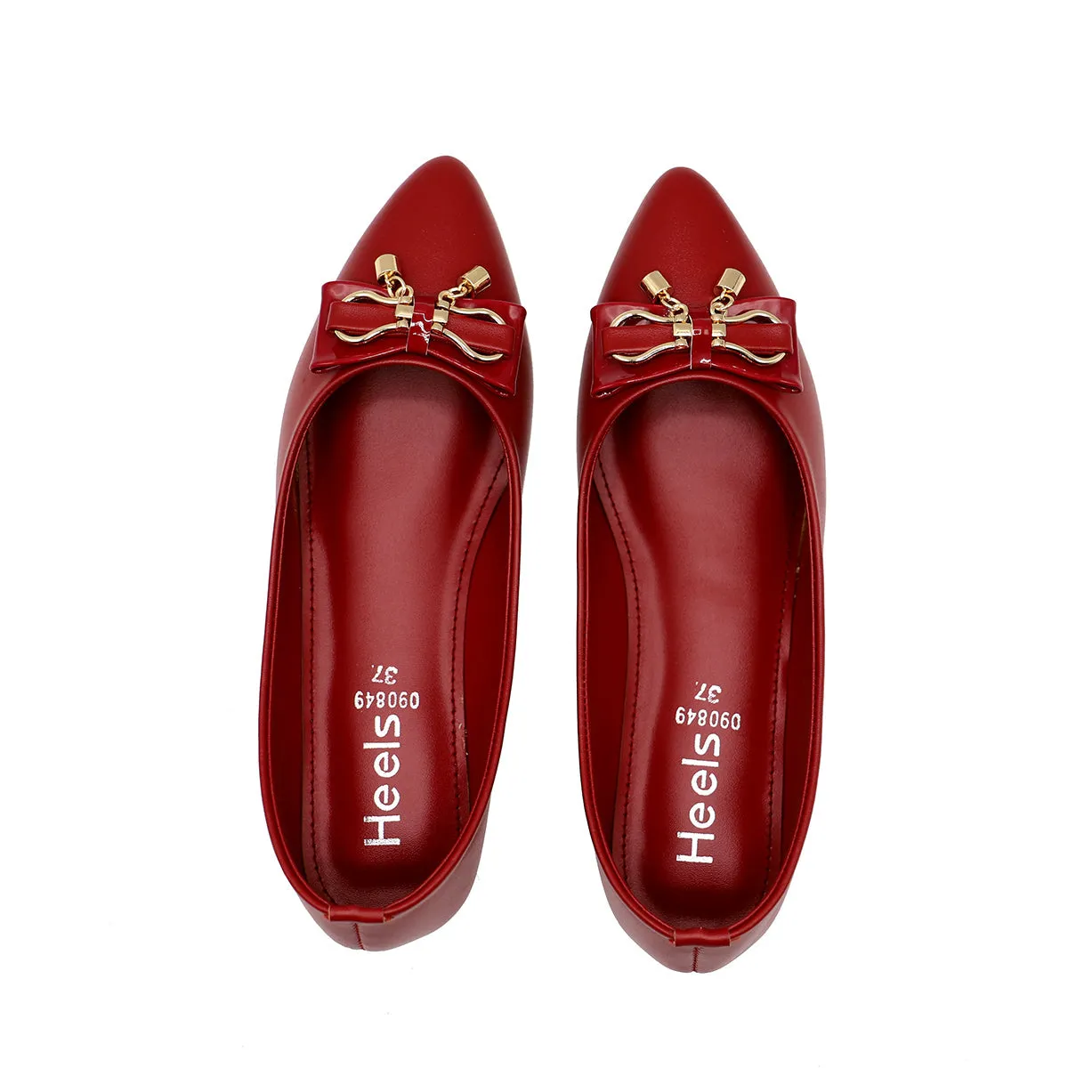 Maroon Casual Pumps 090849