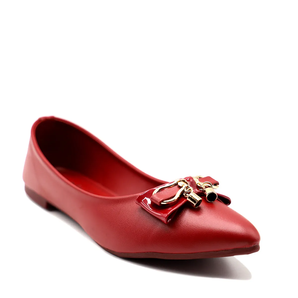 Maroon Casual Pumps 090849
