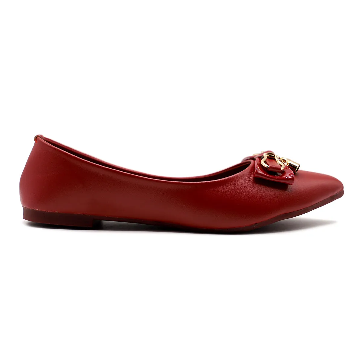 Maroon Casual Pumps 090849