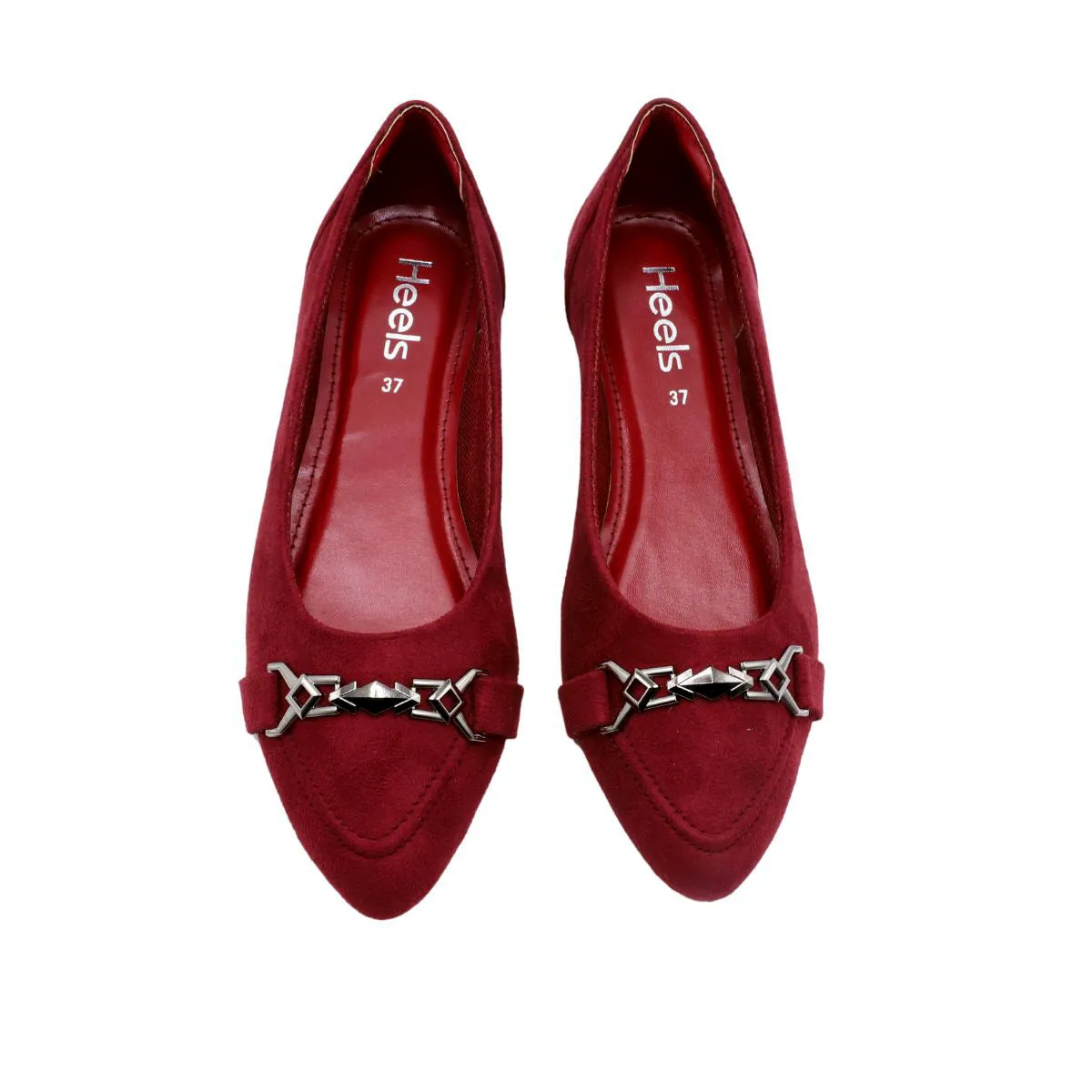 Maroon Casual Pumps L00900021
