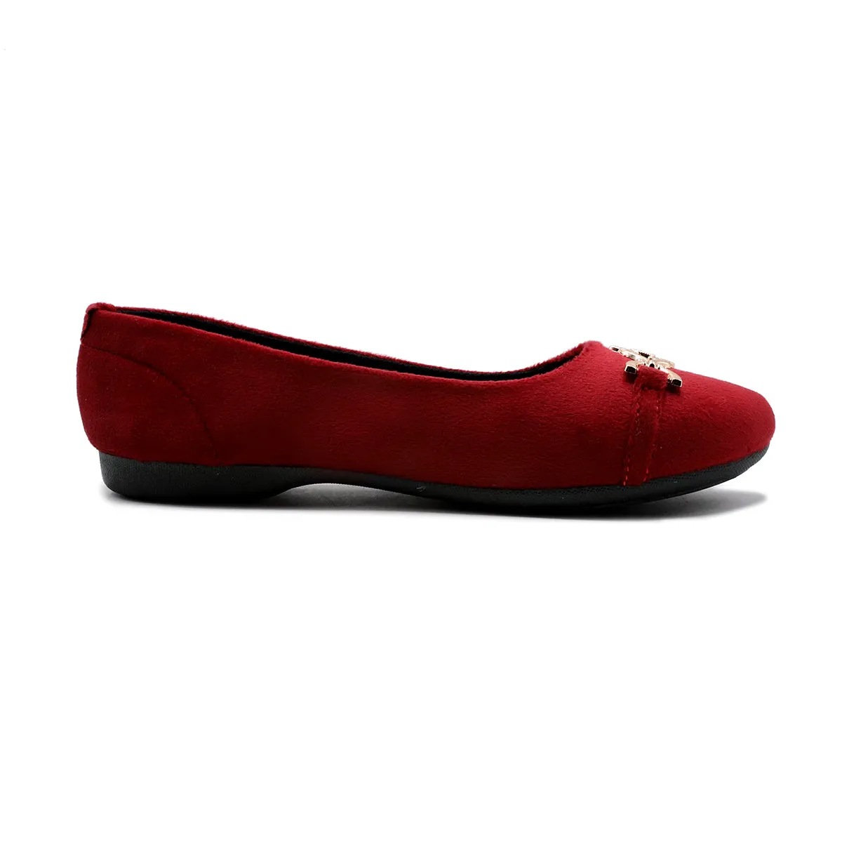 Maroon Casual Pumps LPR900011