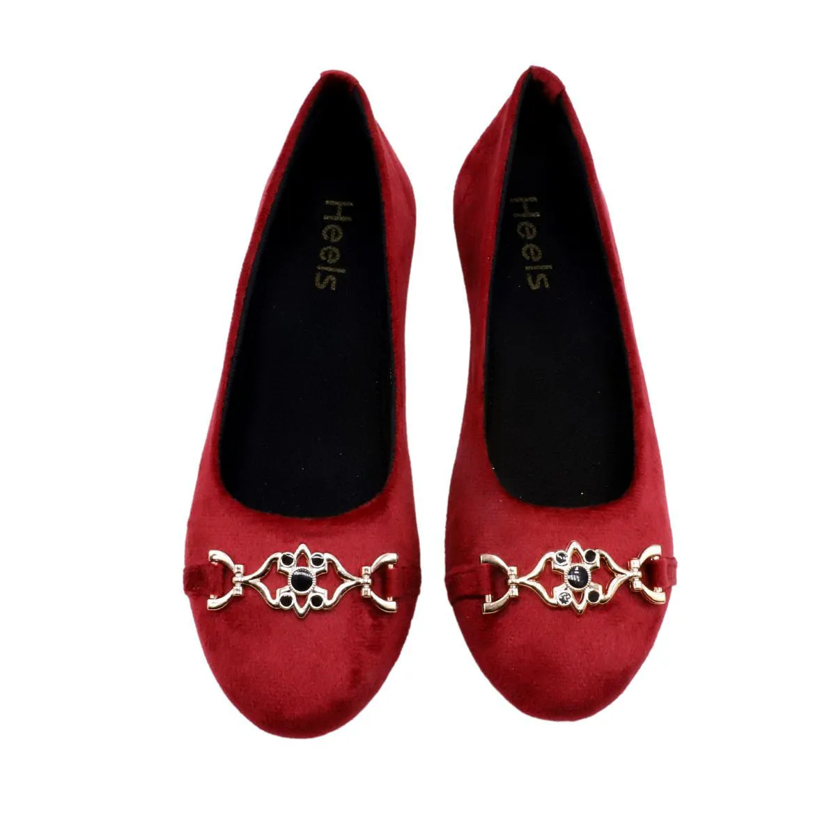 Maroon Casual Pumps LPR900011