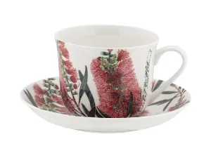 Maxwell & Williams RBGA Botanics Breakfast Cup & Saucer 450ML Bottlebrush
