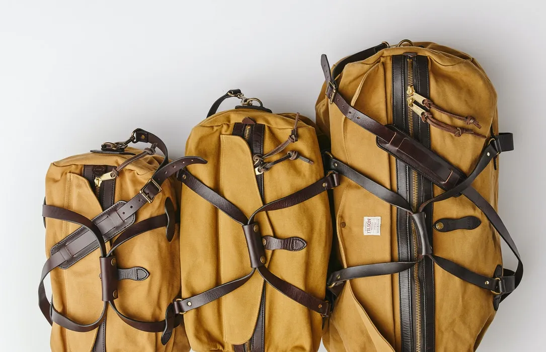 Medium Duffle in Rugged Twill - Tan