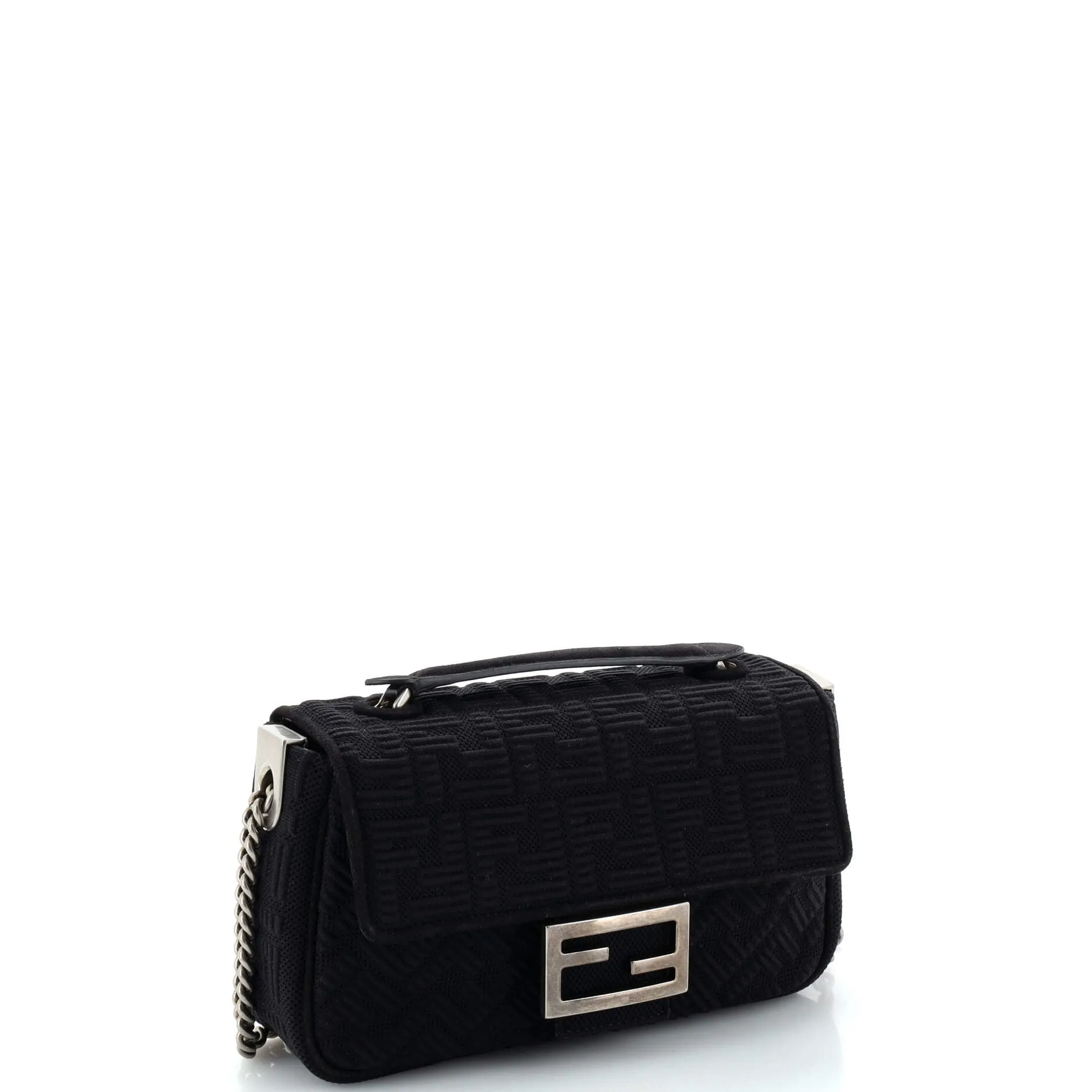 Midi Baguette Chain Bag Zucca Technical Mesh Medium