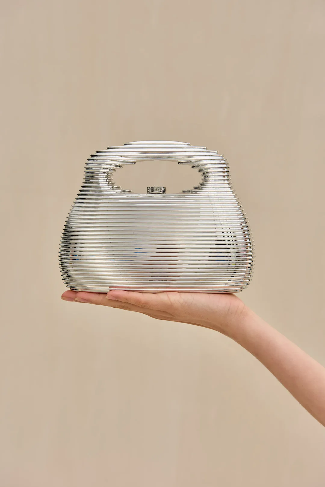 MIMI BAG - SHINY SILVER