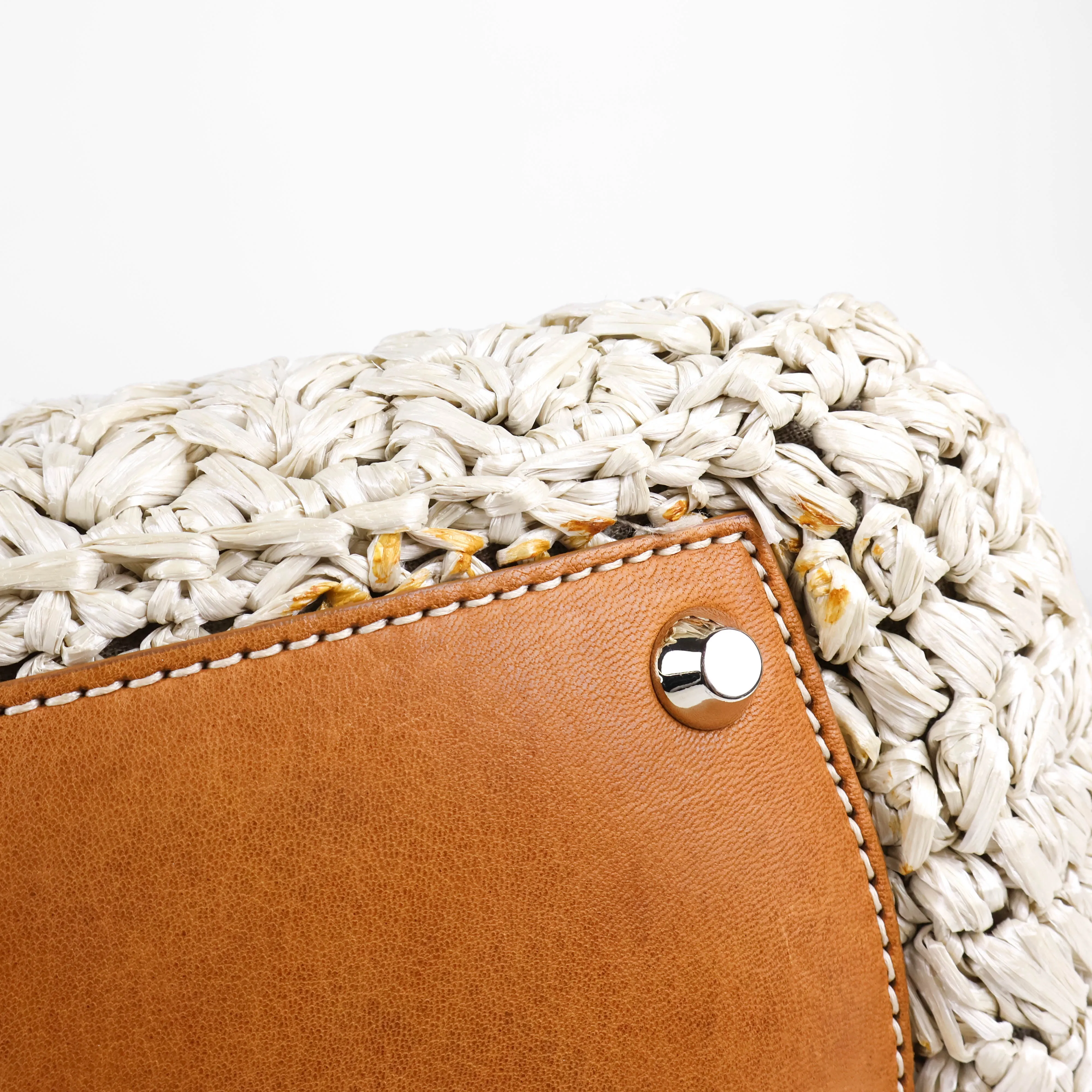 Miu Miu Raffia Top Handel Bag