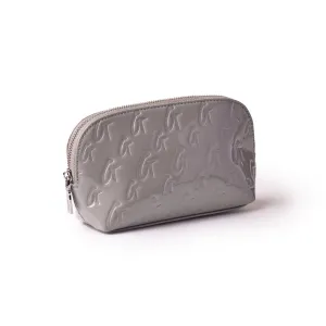 MONOGRAM COSMETIC POUCH - MIRROR GRAY