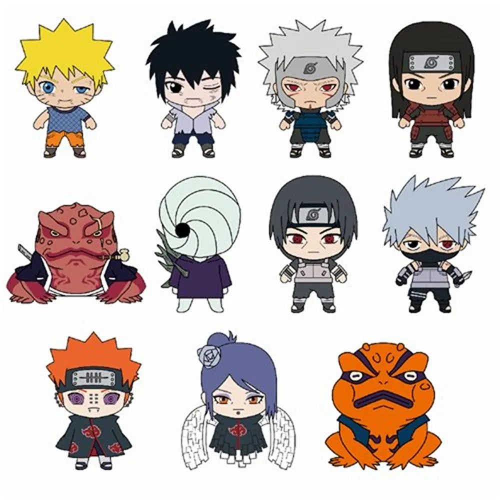 Naruto 3D Foam Keyring Asst-Ser 5-24pcs PDQ