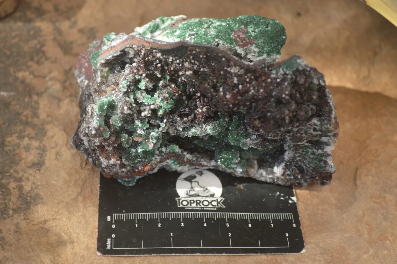 Natural Rare Ball Malachite On Drusy Quartz & Dolomite Matrix  x 3 From Likasi, Congo