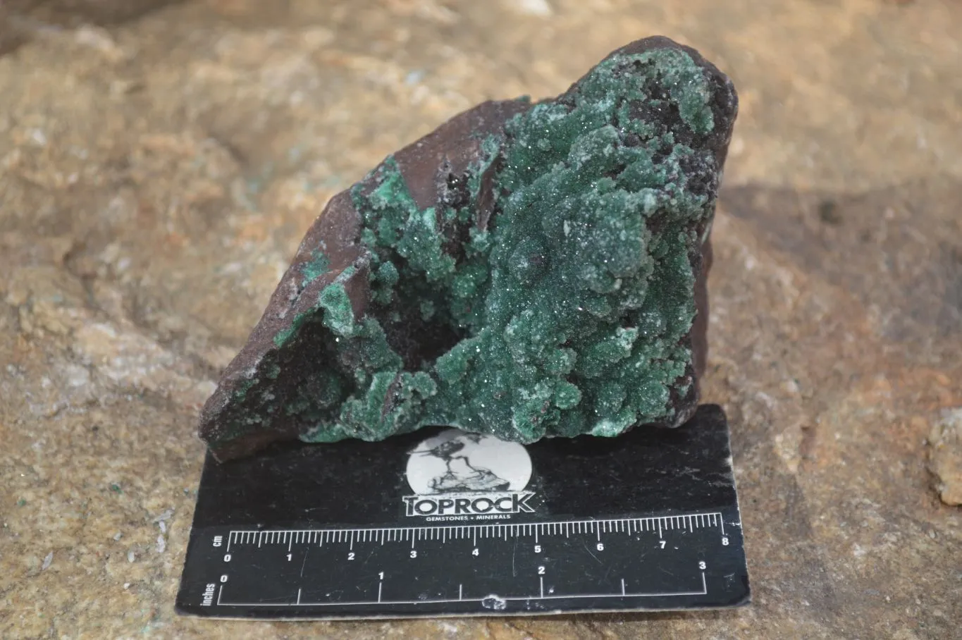 Natural Rare Ball Malachite On Drusy Quartz & Dolomite Specimens x 3 From Kambove, Congo