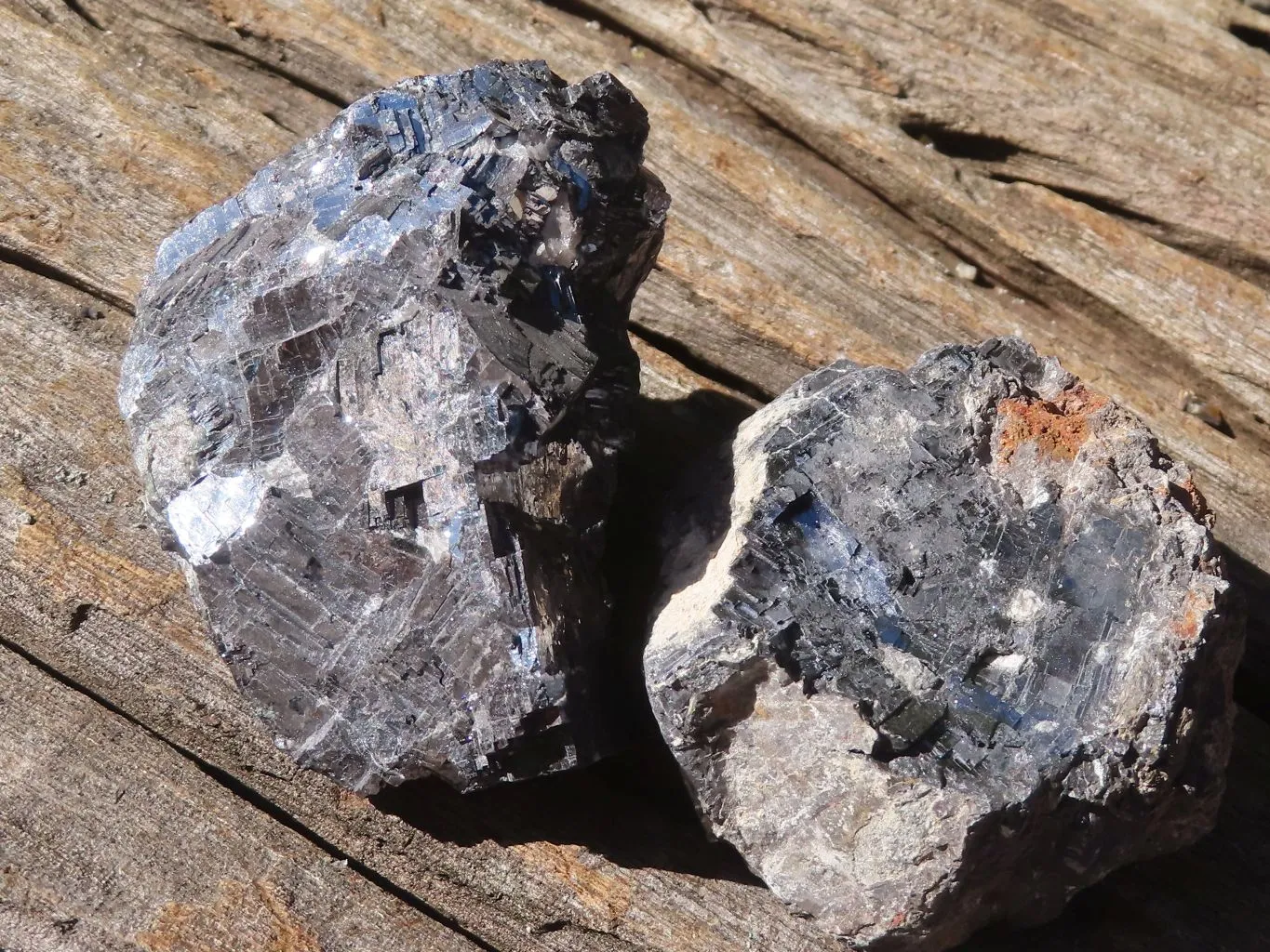 Natural Rare Silver Lead Galena Specimens x 6 From Kaokoveld, Namibia